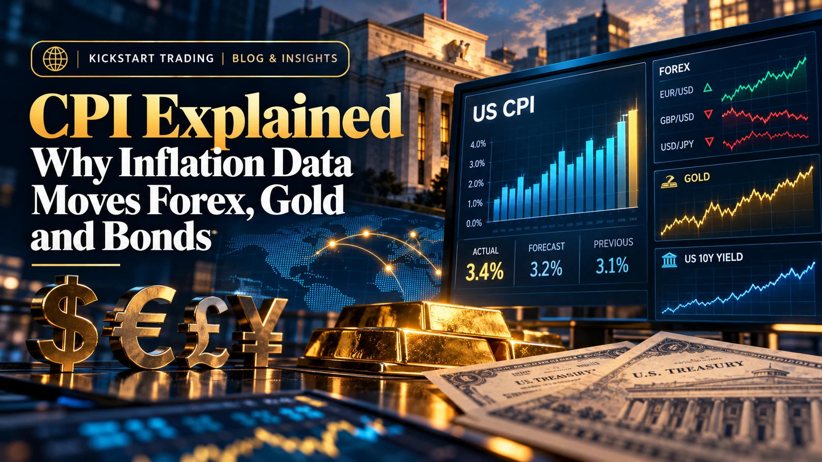 CPI Explained: Why Inflation Data Moves Forex, Gold and Bonds